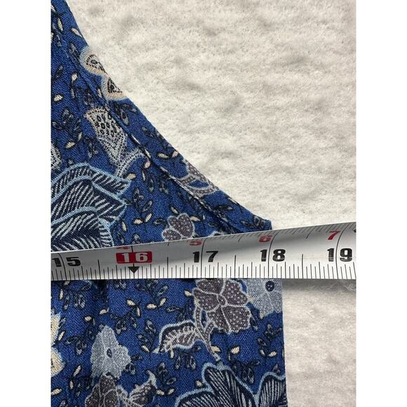 EVEREVE NWT Roan & Ryan Blue Willa Floral Maxi Dress S - Picture 5 of 11